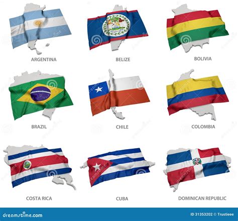 A Collection of the Flags Covering the Corresponding Shapes from Some ...