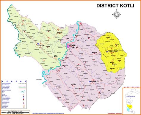 Map of District Kotli | AJKTOURS.com