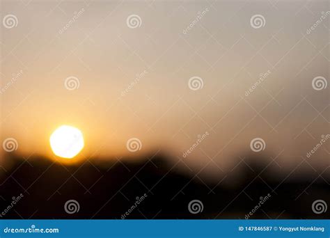 Blurry of the Sunset. stock image. Image of outdoor - 147846587