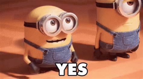 Yes Minions GIF - Yes Minions DespicableMe - Discover & Share GIFs