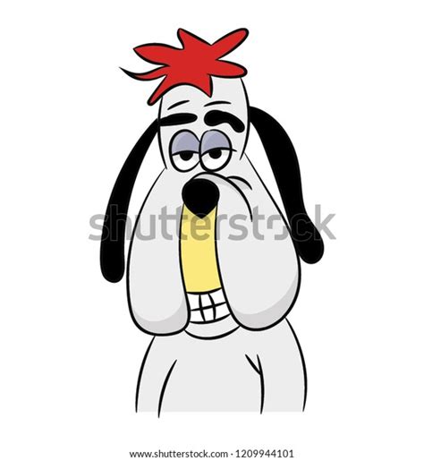 Droopy Dog Cartoon Sad Face Stock Vector (Royalty Free) 1209944101 | Shutterstock