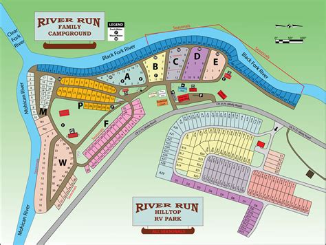 Site Map - River Run Family Campground