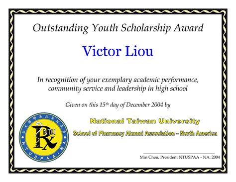 Scholarship Award Certificate - 9+ Examples, Format, Pdf