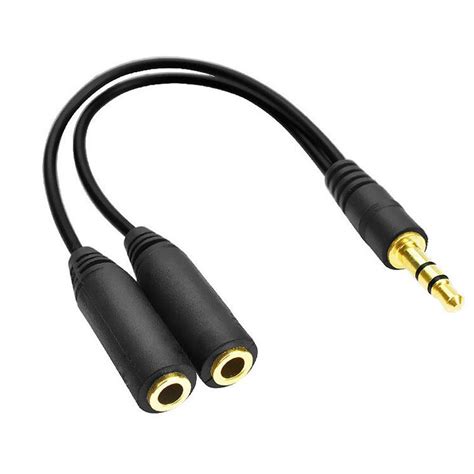 Universal Audio Splitter 3.5mm Jack Earphone Y Splitter Headphone Audio ...