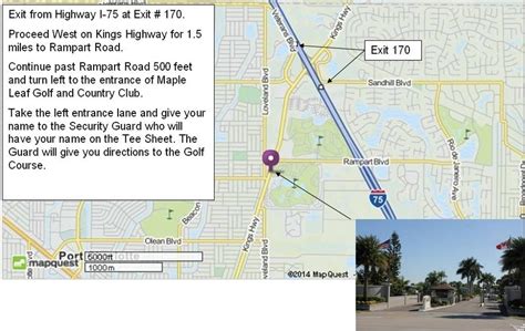 Directions | Maple Leaf Golf and Country Club