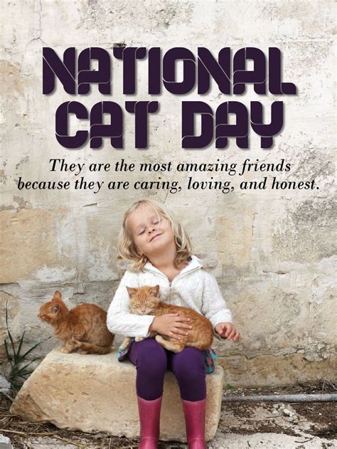 Caring & Loving – National Cat Day Cards | Birthday & Greeting Cards by Davia in 2023 | Birthday ...