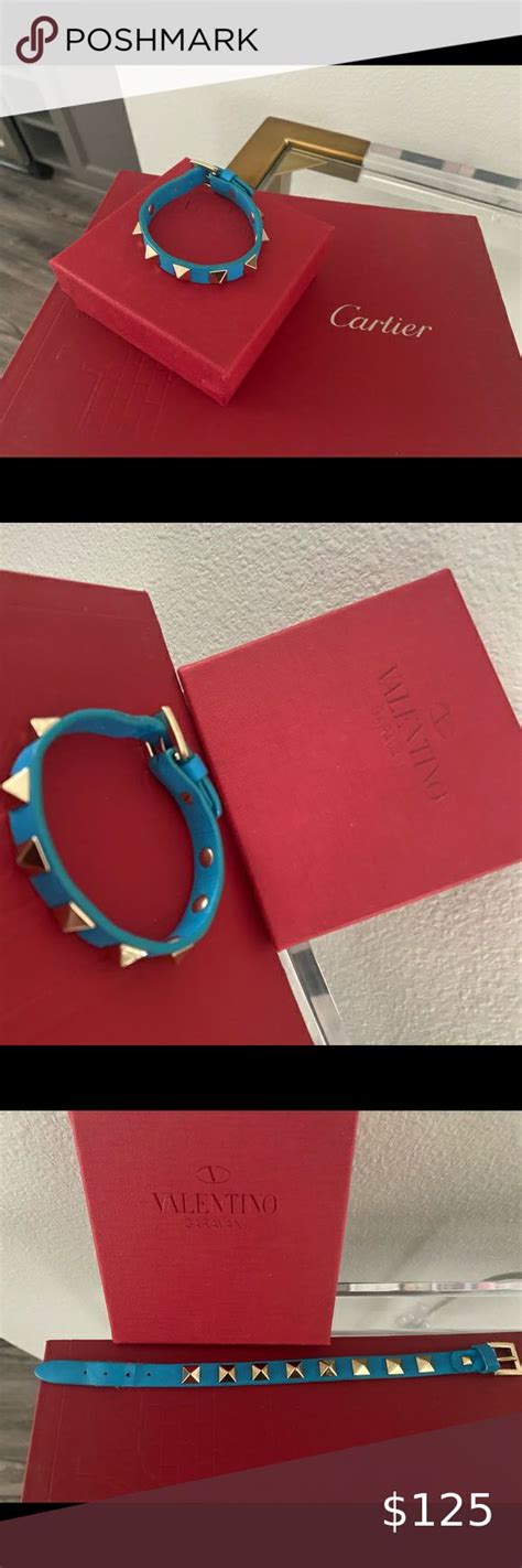 Valentino Rockstud Leather Bracelet | Valentino rockstud, Leather ...