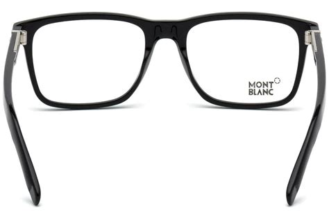 MontBlanc Men's Eyeglasses MB 0737 001 Rectangular Black