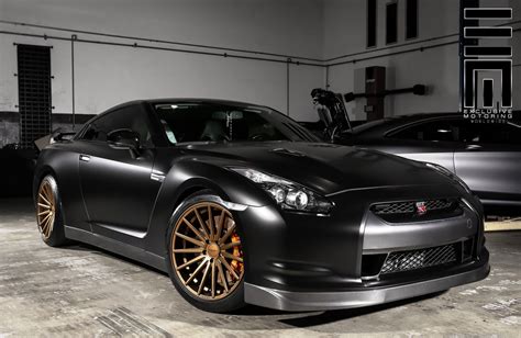 Matte-Black Nissan GT-R on Vossens by Exclusive Motoring | Nissan gt-r ...