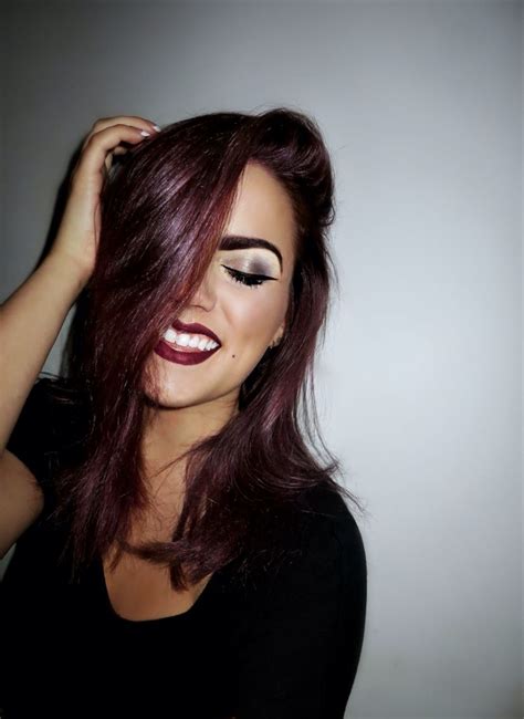 Aubergine Hair Color | Aubergine hair color, Brunette hair color, Hair