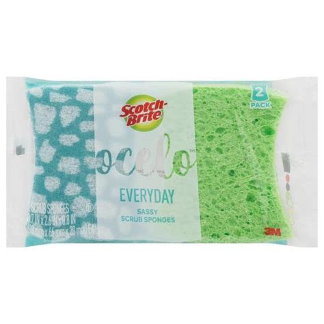 Scotch-Brite Ocelo Scrub Sponges, Everyday, 2 Pack | Publix Super Markets