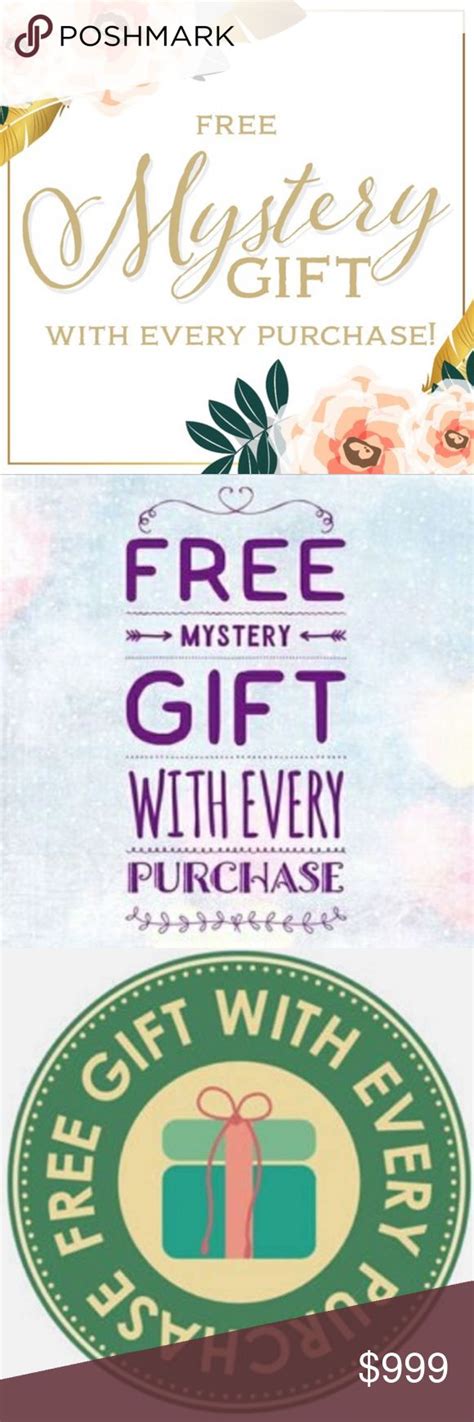 FREE MYSTERY GIFT WITH EVERY PURCHASE 😘 | Gifts, Mystery, Free