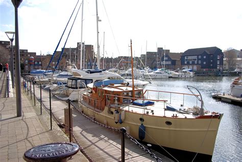 Yachts and boats at st. katherines dock in London free image download