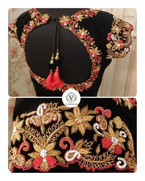 Zardosi Embroidery Blouse Weddings - Zardosi Embroidery Blouse Weddings in 2020 | Hand work ...