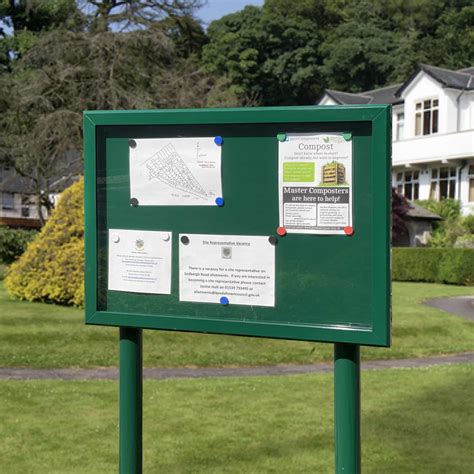 StormGuard Post Mounted Notice Board - Church Noticeboards