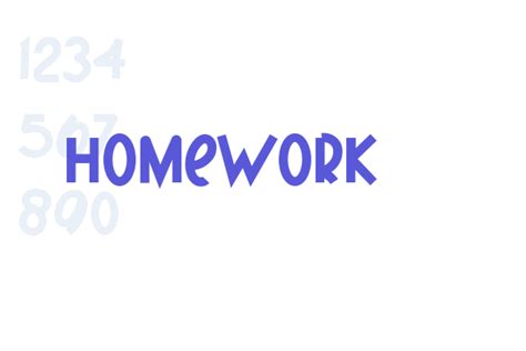 HOMEWORK - Font Free Download Now