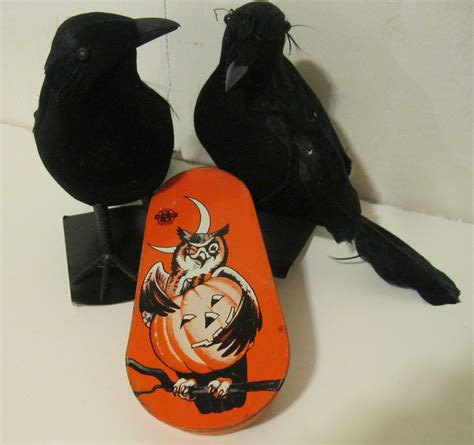 Vintage Halloween Ratchet Noisemaker Toy Owl Pumpkin | Vintage halloween, Halloween toys, Owl ...