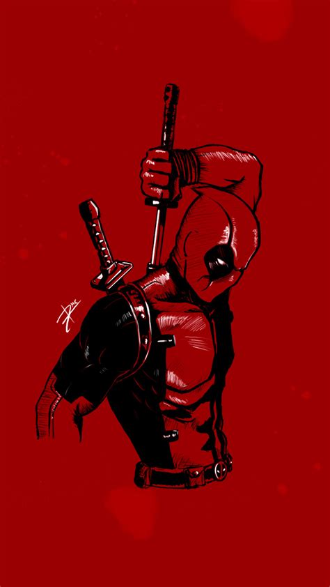 1080x1920 Deadpool Minimalist 4k Iphone 7,6s,6 Plus, Pixel xl ,One Plus 3,3t,5 ,HD 4k Wallpapers ...