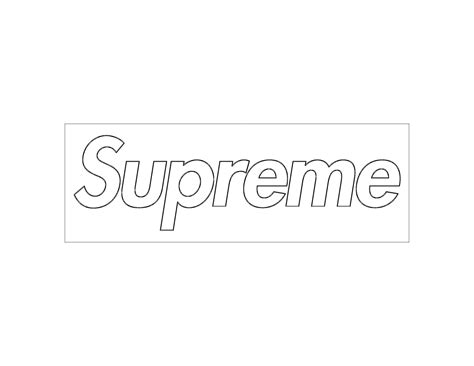 Supreme Logo Coloring Pages Coloring Pages