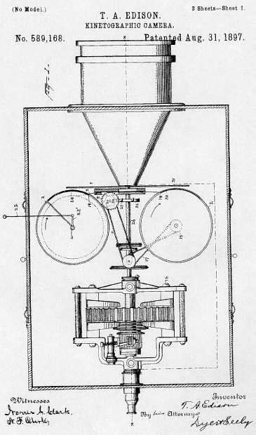 Kinetograph (W.K-L. Dickson-Thomas Edison) Camera (the first to use perforated film stock) for ...