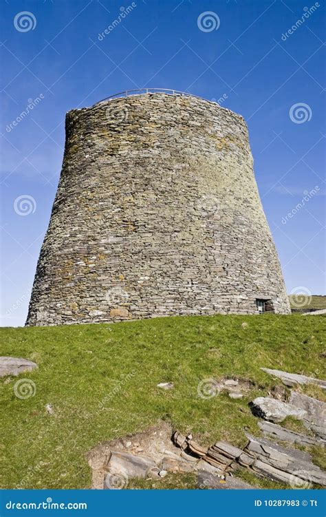 Broch of Mousa stock image. Image of fortifications, defense - 10287983