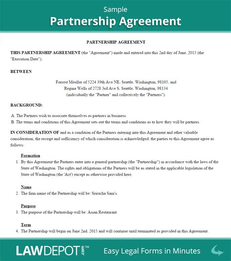 Partnership Agreement Sample Event Planning Contract, Event Planning ...