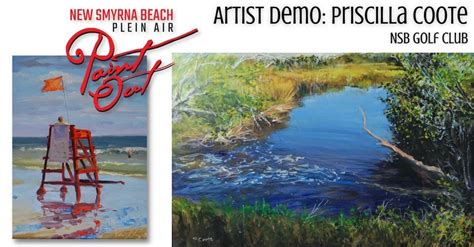 NSB Paint Out Art Demo: Priscilla Coote, New Smyrna Golf Club, New Smyrna Beach, 20 October 2022