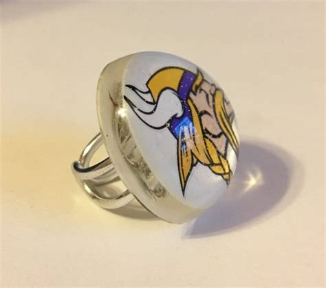 Minnesota Vikings Ring Vikings Ring Ring Football Ring - Etsy