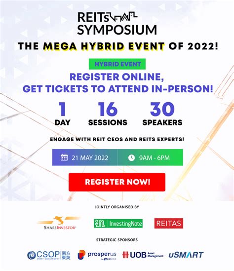 2022 REITs Symposium Exclusive Event Ticket Giveaway! Here’s How You Can Get It