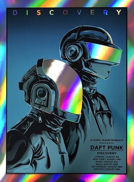 Daft Punk – Discovery (Rainbow Foil Edition) by Tim Doyle | Poster Cabaret