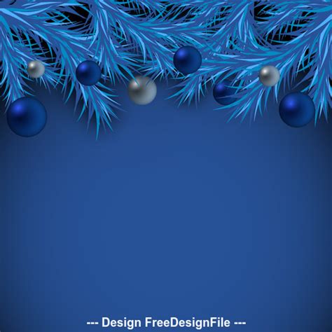 Dark blue christmas card vector free download