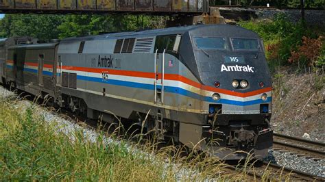 Amtrak Heritage unit leads capital limited - YouTube