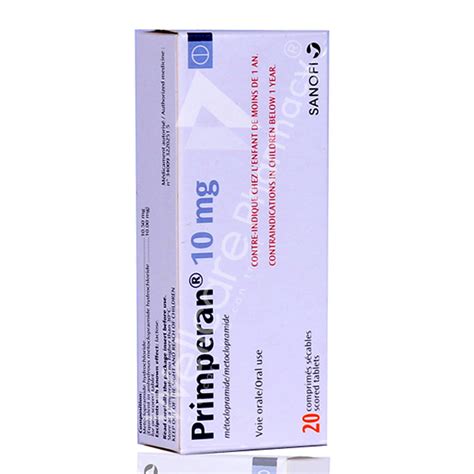 Primperan 10Mg Tablets 20'S