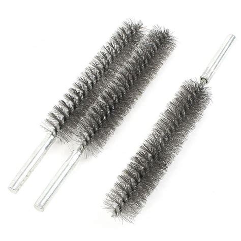 Stainless Steel Pipe Deburring Brush , Flexible Cylinder Rotary Brushes