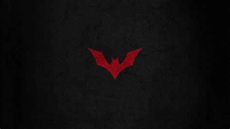 HD wallpaper: red Batman logo, Batman Beyond, Batman Symbol, black ...