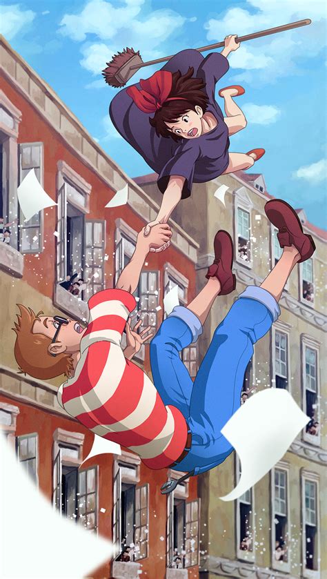 Kiki and Tombo - Hayao Miyazaki Fan Art (38817526) - Fanpop