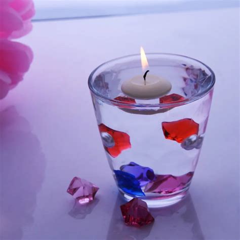 Aliexpress.com : Buy 100Pcs/Pack! Valentine Romantic Small Unscented Floating Water Candles ...