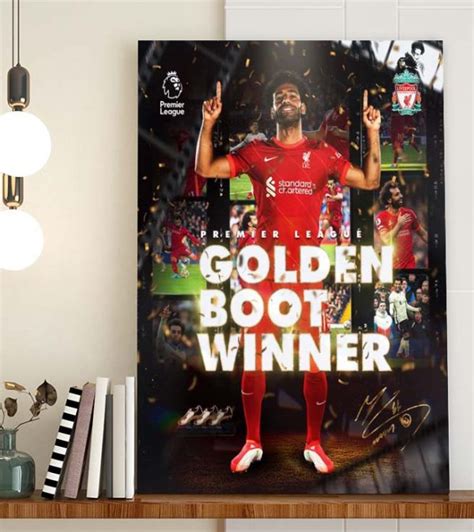 Mohamed Salah Golden Boot Winner Poster Canvas - Kaiteez