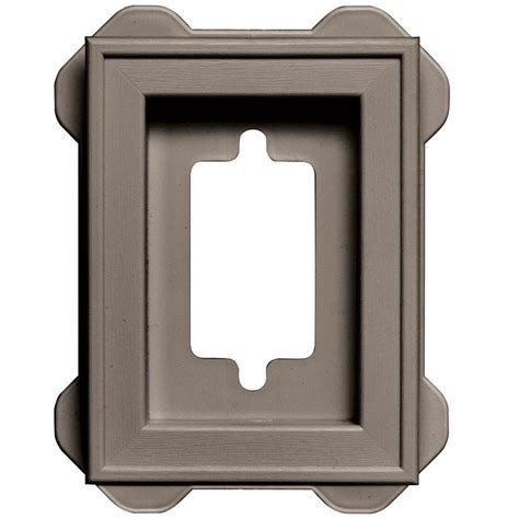 Shop Builders Edge 5-in x 6.25-in Clay Vinyl Universal Mounting Block ...