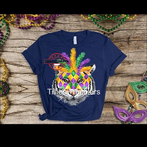 Mardi Gras Mask Tiger, LSU, Louisiana, Mardi Gras, Mask, PNG, Digital ...