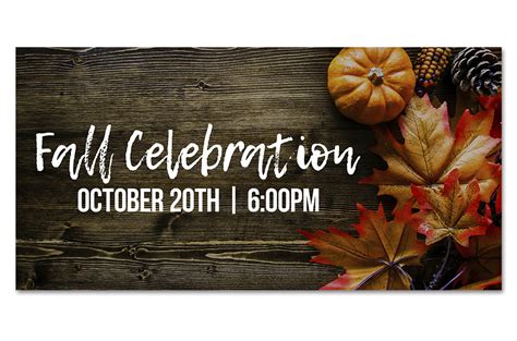 Fall Celebration - Outdoor Banner - HVB025 - ChurchBanners.com