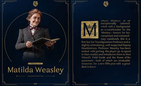 Hogwarts Legacy: Professor Matilda Weasley - Deltia's Gaming