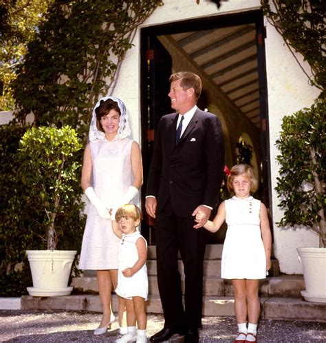 The Kennedy family gathered for Easter at the Palm Beach home of the president's father on April ...