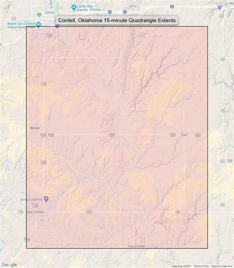 Cordell Oklahoma Vintage Original USGS Topographic Map 1956 | Etsy