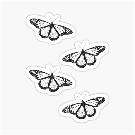 Pegatina «Mariposas para colorear para niños, colorear DIY» de ...