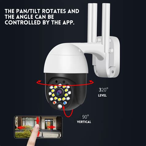 1080P HD Outdoor 8x Zoom 5MP IR Camera PTZ IP Pan Tilt Security Motion Tracking Camera