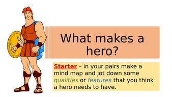 Characteristics of a hero | Teaching Resources