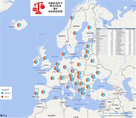 Obesity Rates by Gender | Mappr