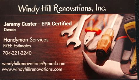 HOME MAINTENANCE, REPAIR, AND CUSTOM HANDYMAN PROJECTS! PROUDLY SERVING NORTH CAROLINA ...