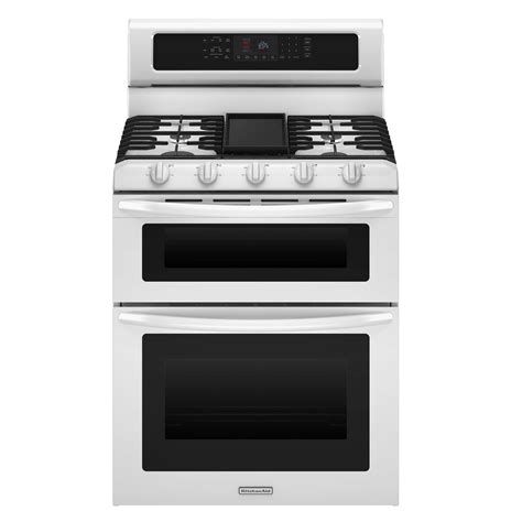 KitchenAid - KGRS505XWH - 6 cu. ft. Double Oven Gas Range | Sears Outlet